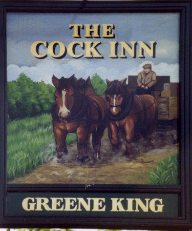Cock Inn sign 1995