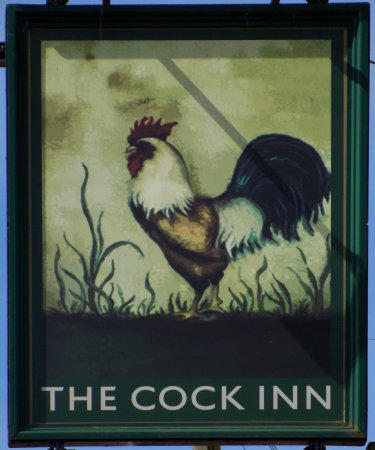 Cock Inn sign 2017