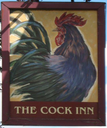 Cock Inn sign 2015