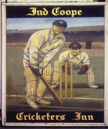 Cricketer's Inn sign 1999