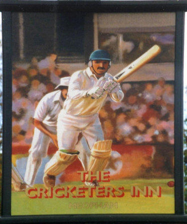 Cricketers Inn sign 2001