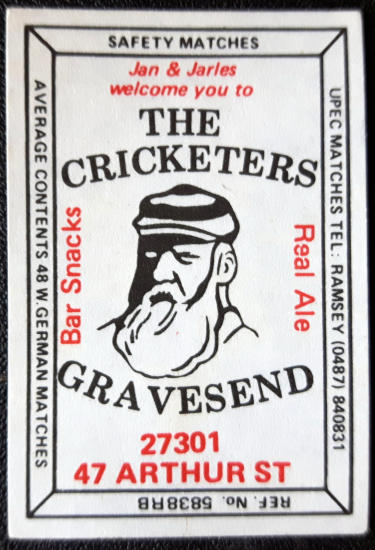 Cricketers matchbox