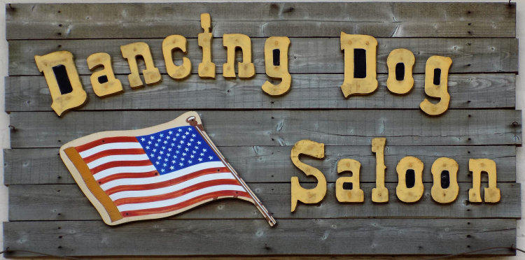 Dancing Dog Saloon sign 2011