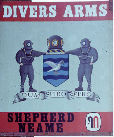 Divers Arms sign 1986