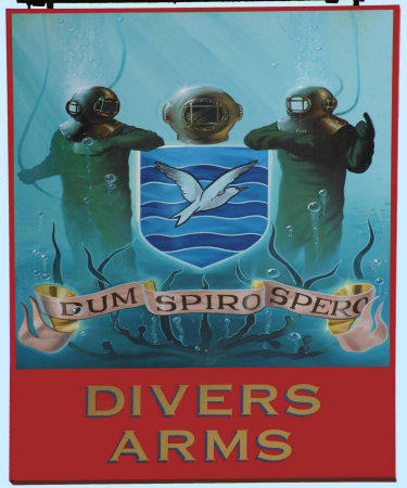 Divers Arms sign