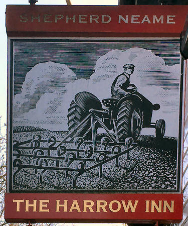 Harrow Inn sign 2015