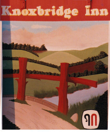 Knoxbridge Inn sign 1996