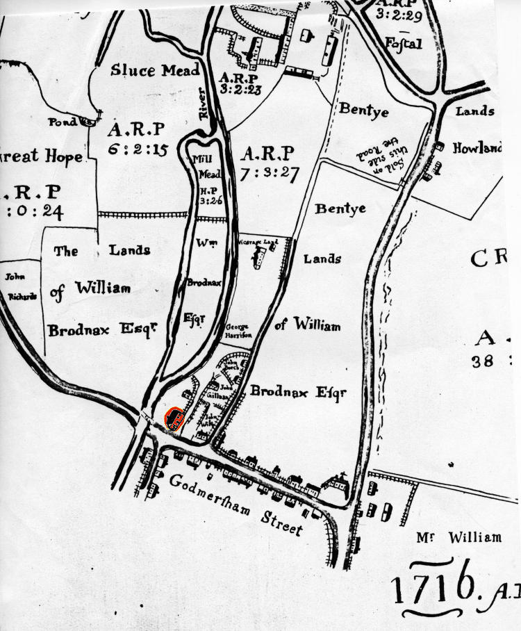 Godmersham map 1716