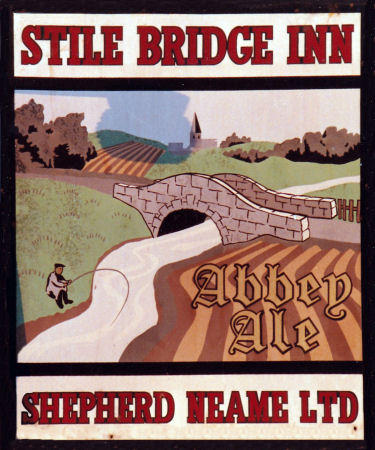 Stile Bridge Inn sign 1986