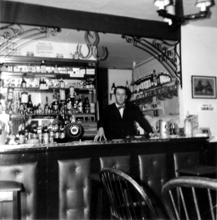 Three Horseshows bar and licensee 1964