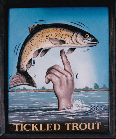 Tickled Trout sign 2002