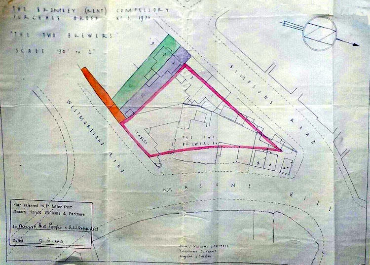 Two Brewers map 1942