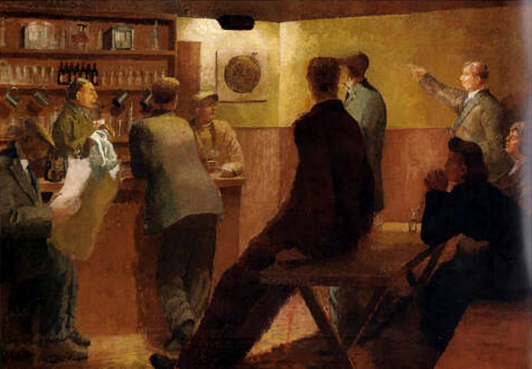 Ye Olde George Inn painting