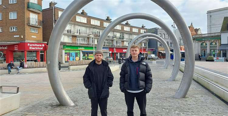 Alfy Dunne and Travis Skelton