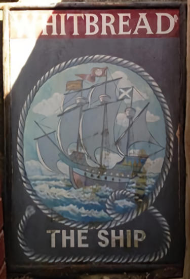 Ship Inn sign 1970