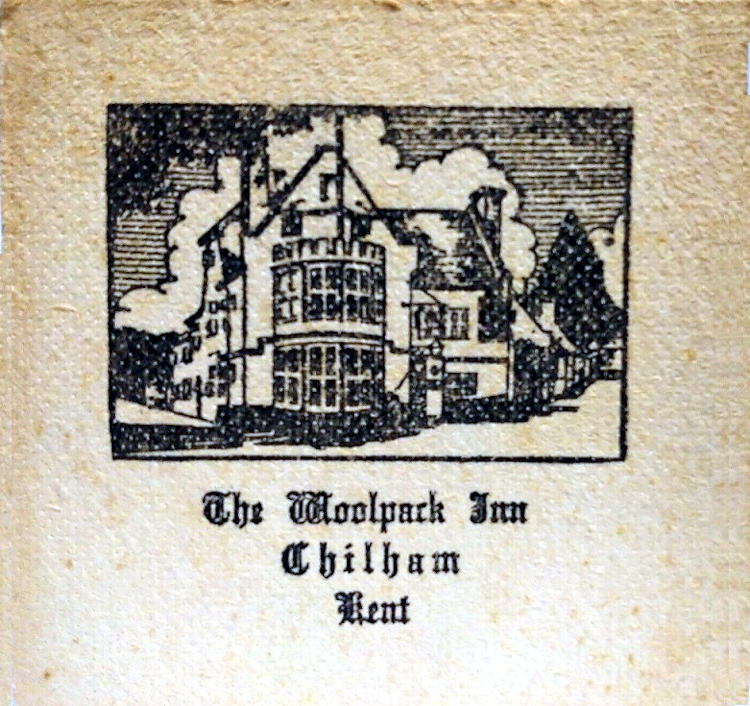 Woolpack beermat 1954