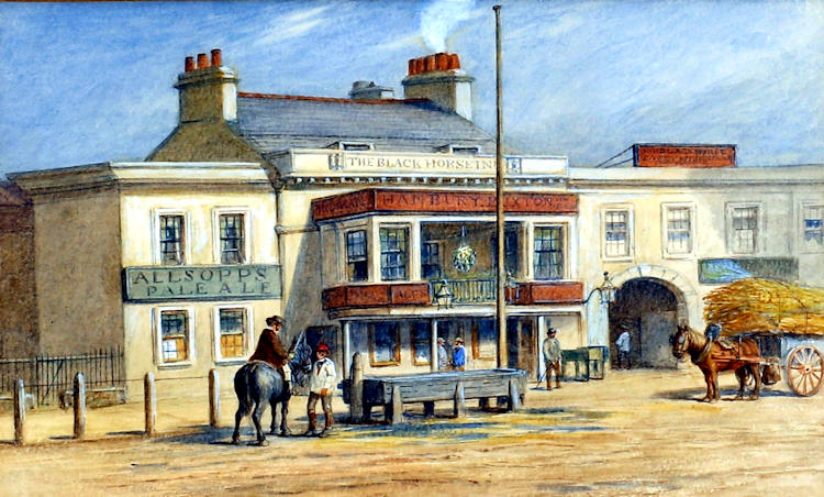 Black Horse painting 1870