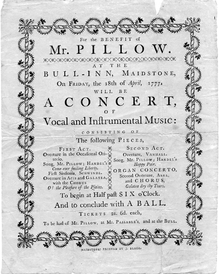 Concert poster 1777