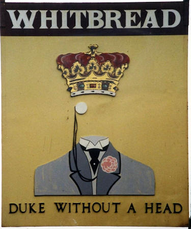 Duke withought a Head sign 1985