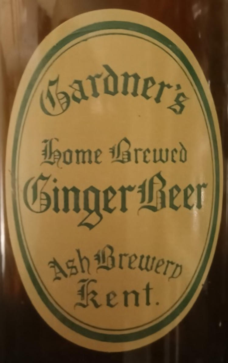 Gardners Ginger Beer label 1935