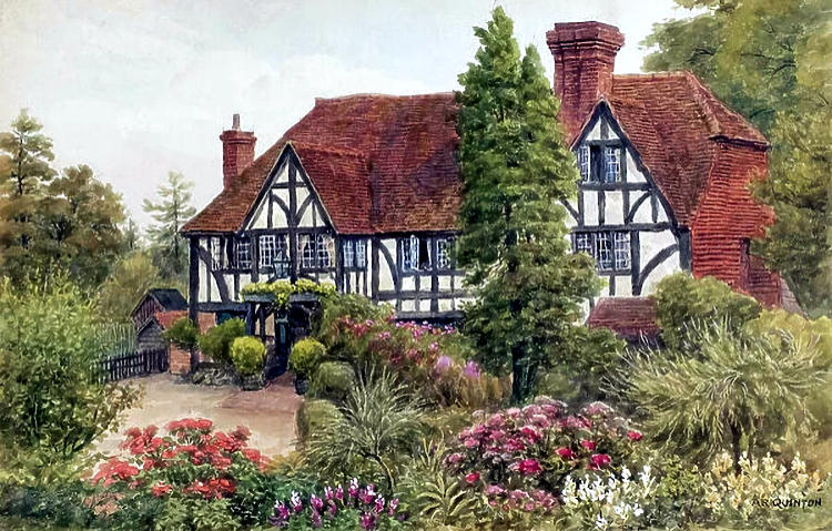George and Dragon painting 1920s