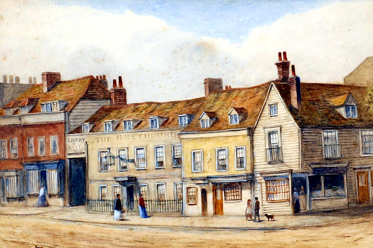 Greyhound painting 1870