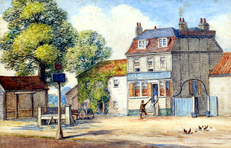 Porcupine Tavern painting 1870