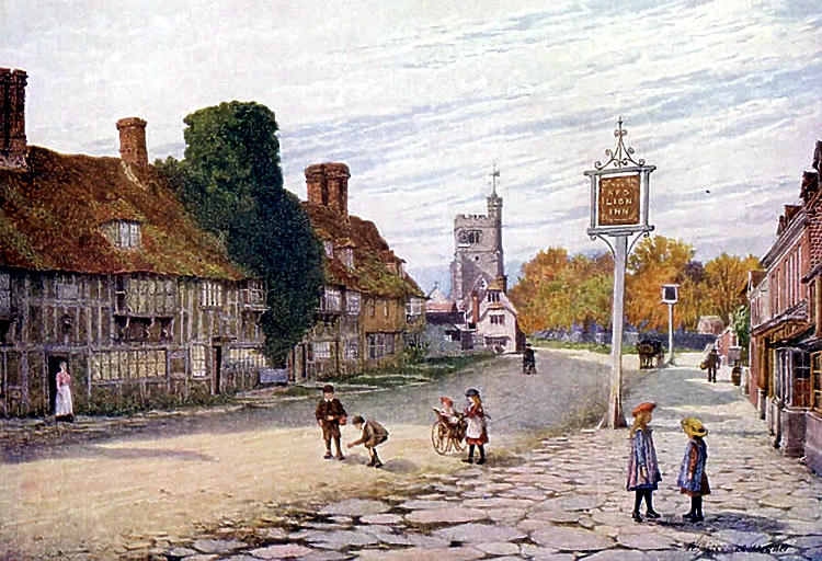 Red Lion painting 1919