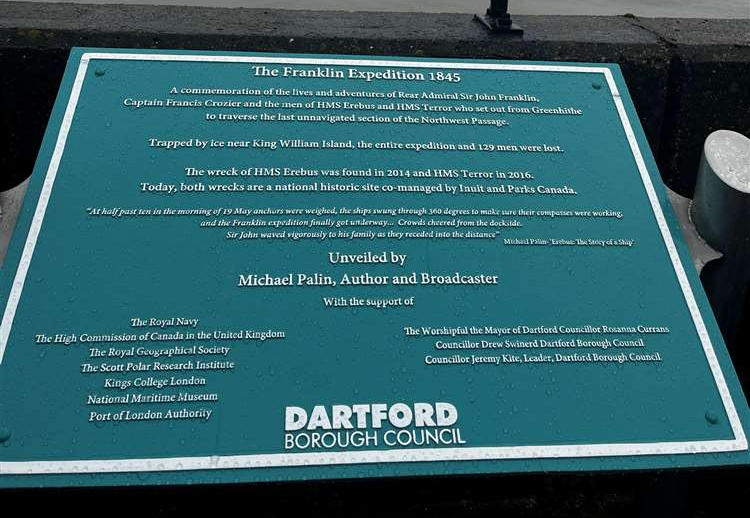 Sir John Franklin plaque 2024