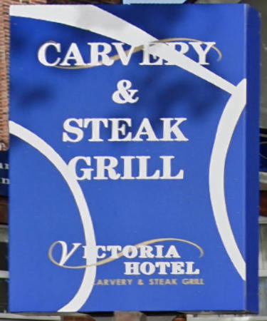Victoria Hotel sign 2022