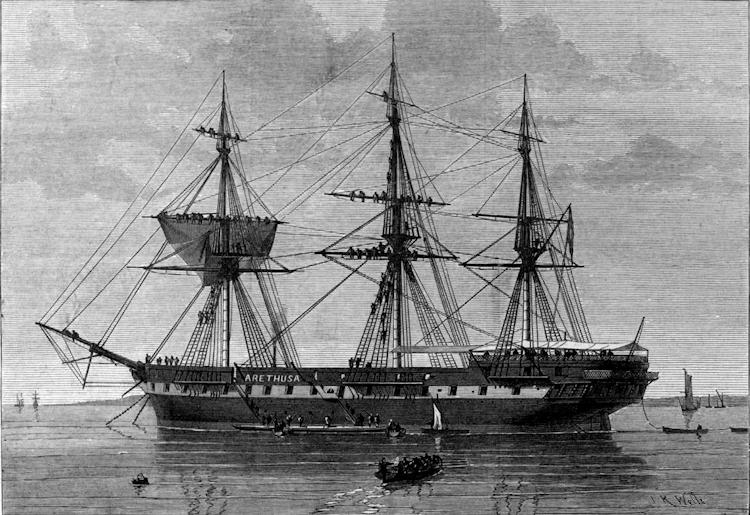 Training Ship Arethusa 1875