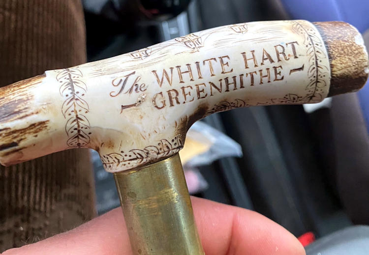 White Hart walking stick