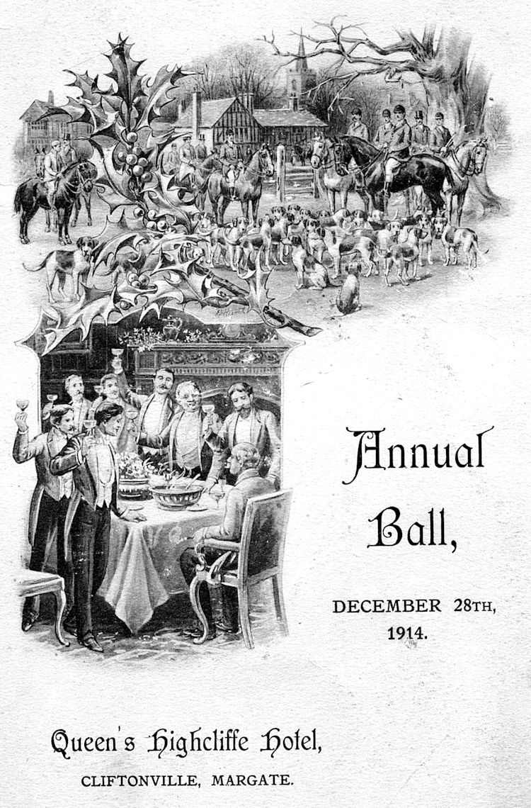 Queen's Highcliff Hotel ball 1914