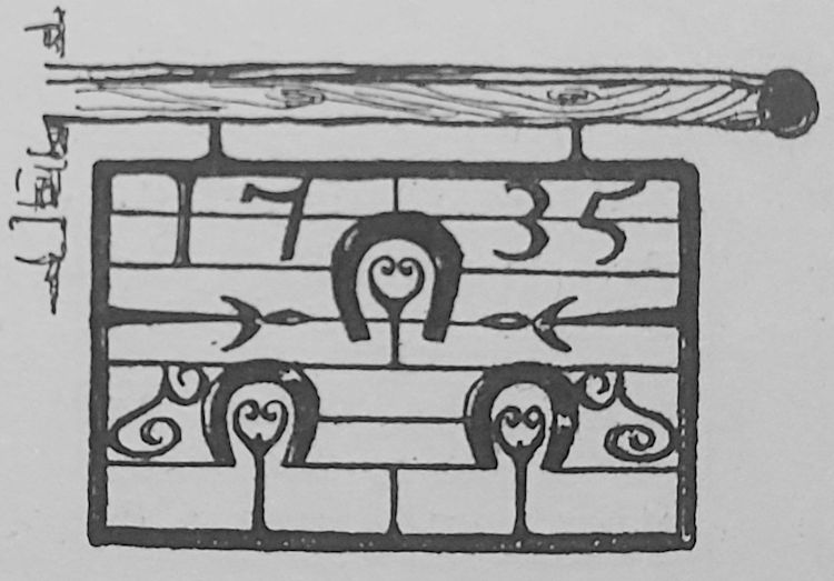 Three Horseshoes sign 1926