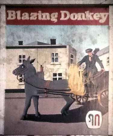 Blazing Donkey sign 1984