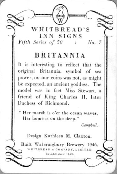 Britannia card 1955