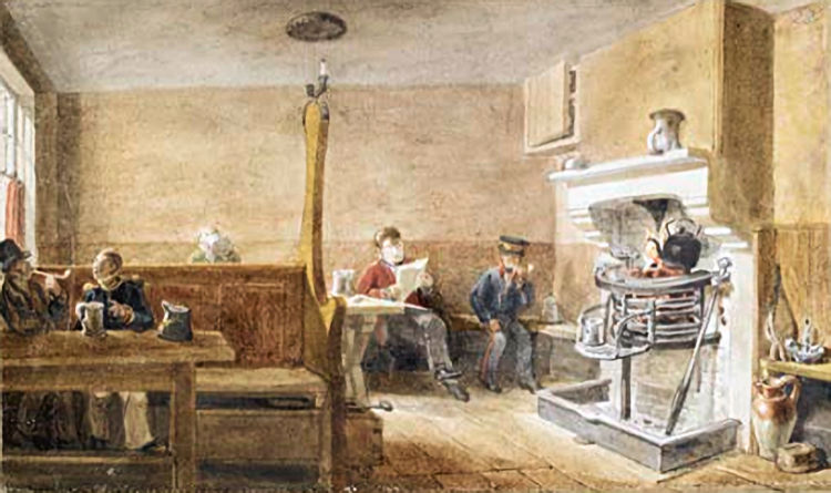 Edinborough Castle interior 1826