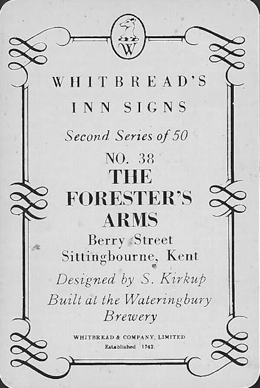 Foresters Arms card 1950