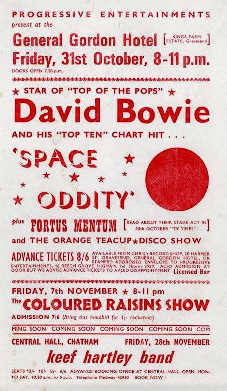 General Gordon David Bowie poster 1969