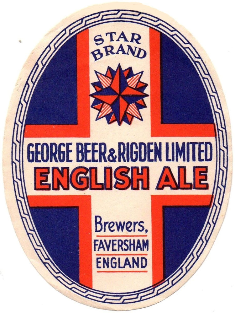 English Ale lebel 1930s