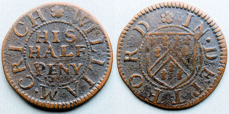 Grocer's Arms token 1660s