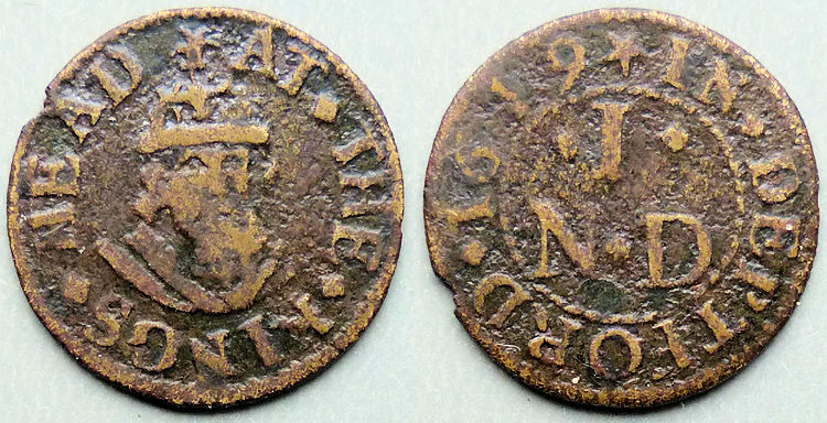 King's Head token 1649