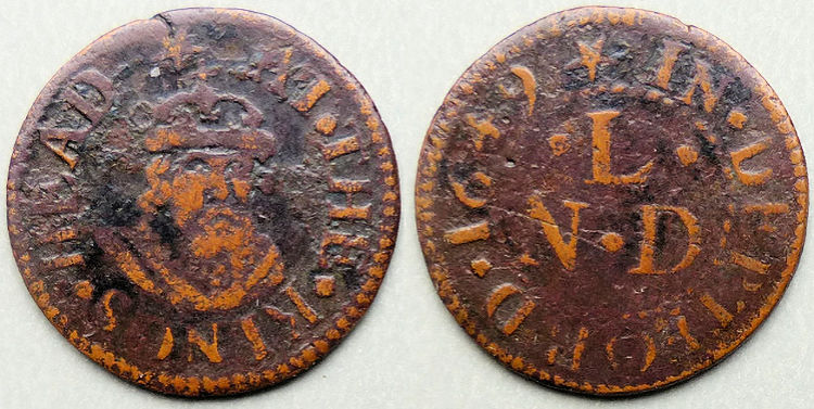 King;s Head token 1649