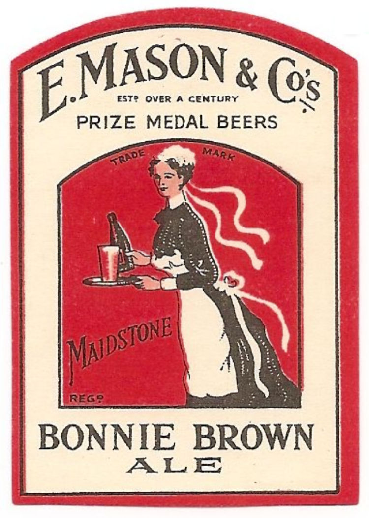 Mason label Bonny Brown Ale