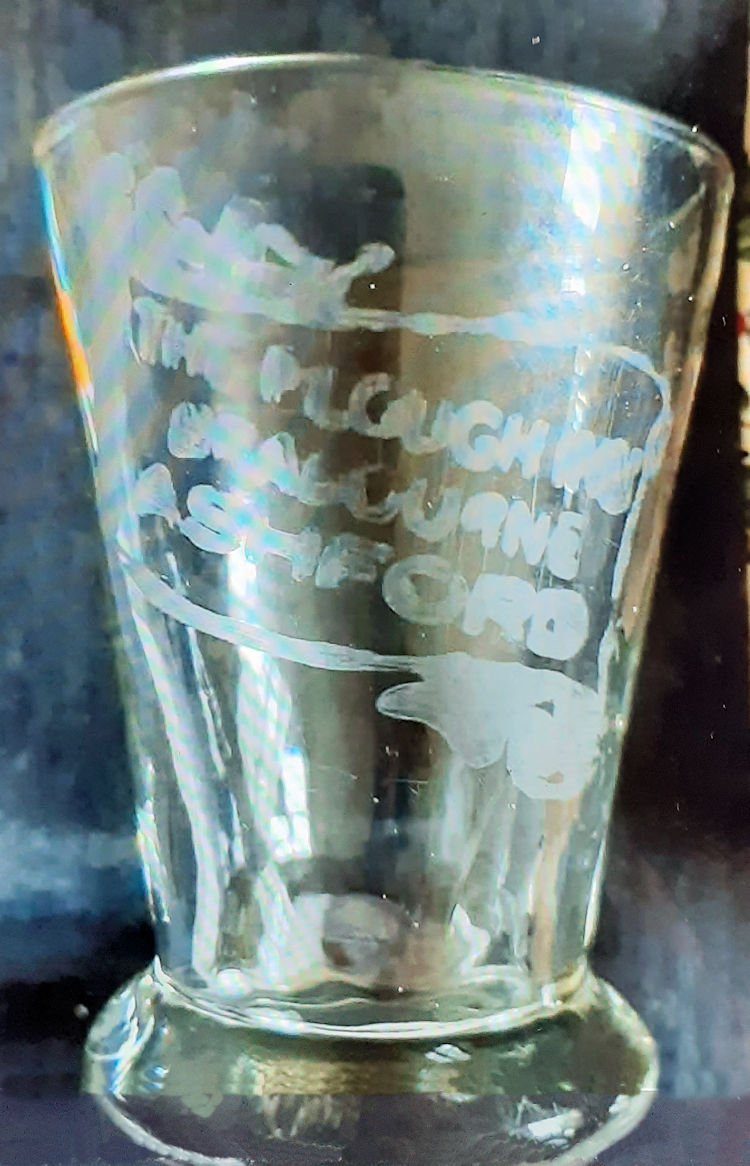 Plough Inn glass