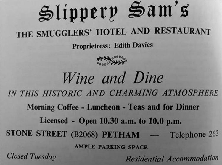 Slippery Sams card 1966