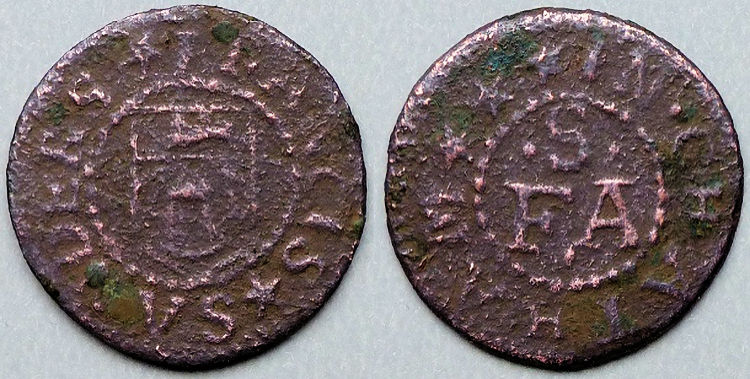 Farthing token for Taylor's Arms