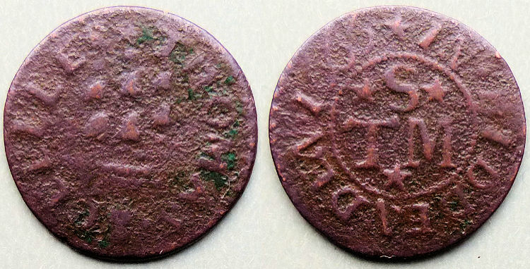 Thomas Sceelles farthing tohen 1666