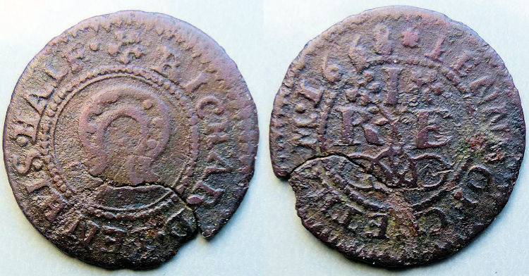 Half-penny token 1668
