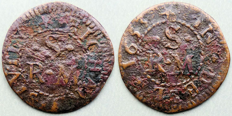 Farthing token 1663